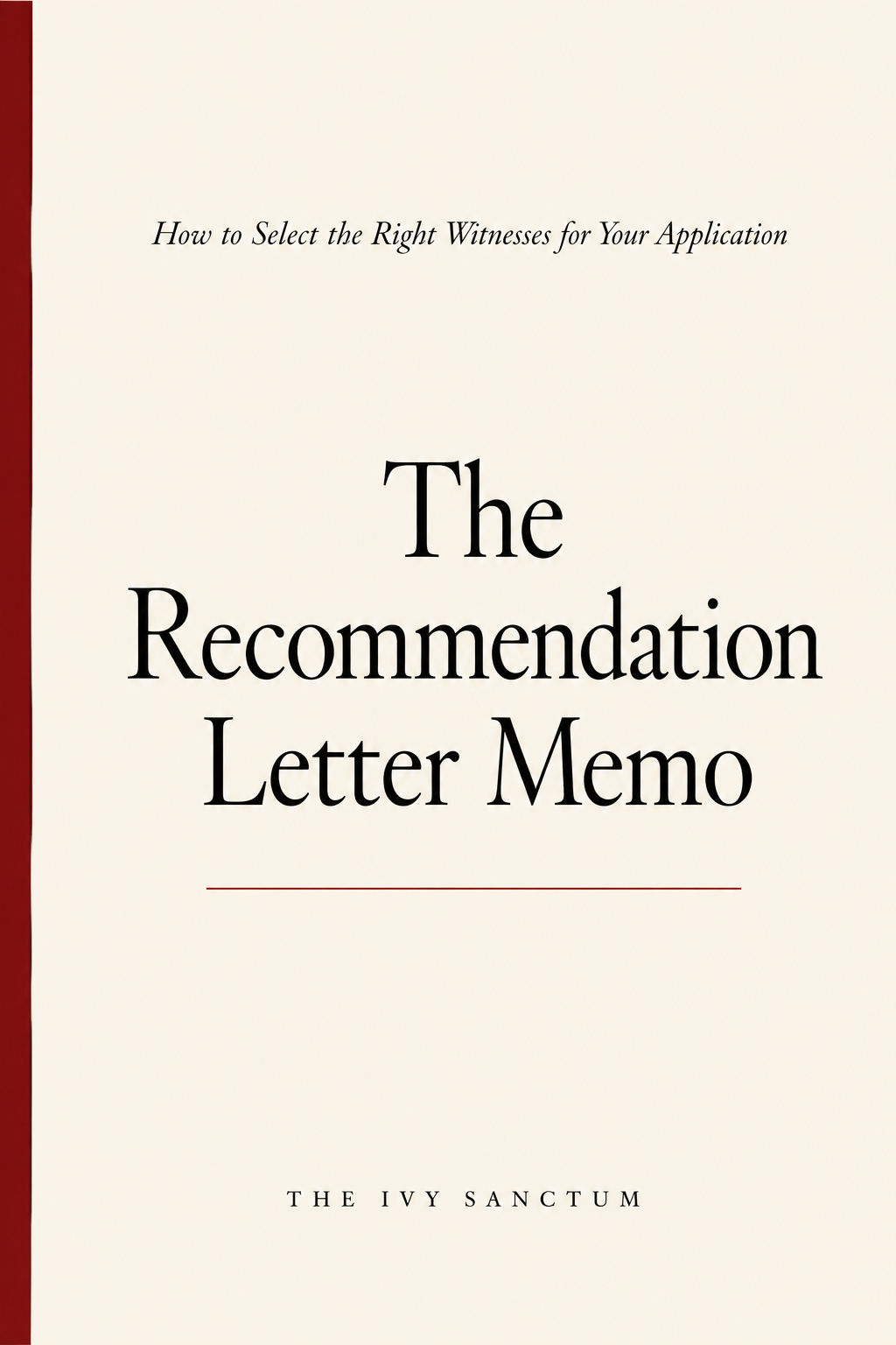 The Recommendation Letter Memo