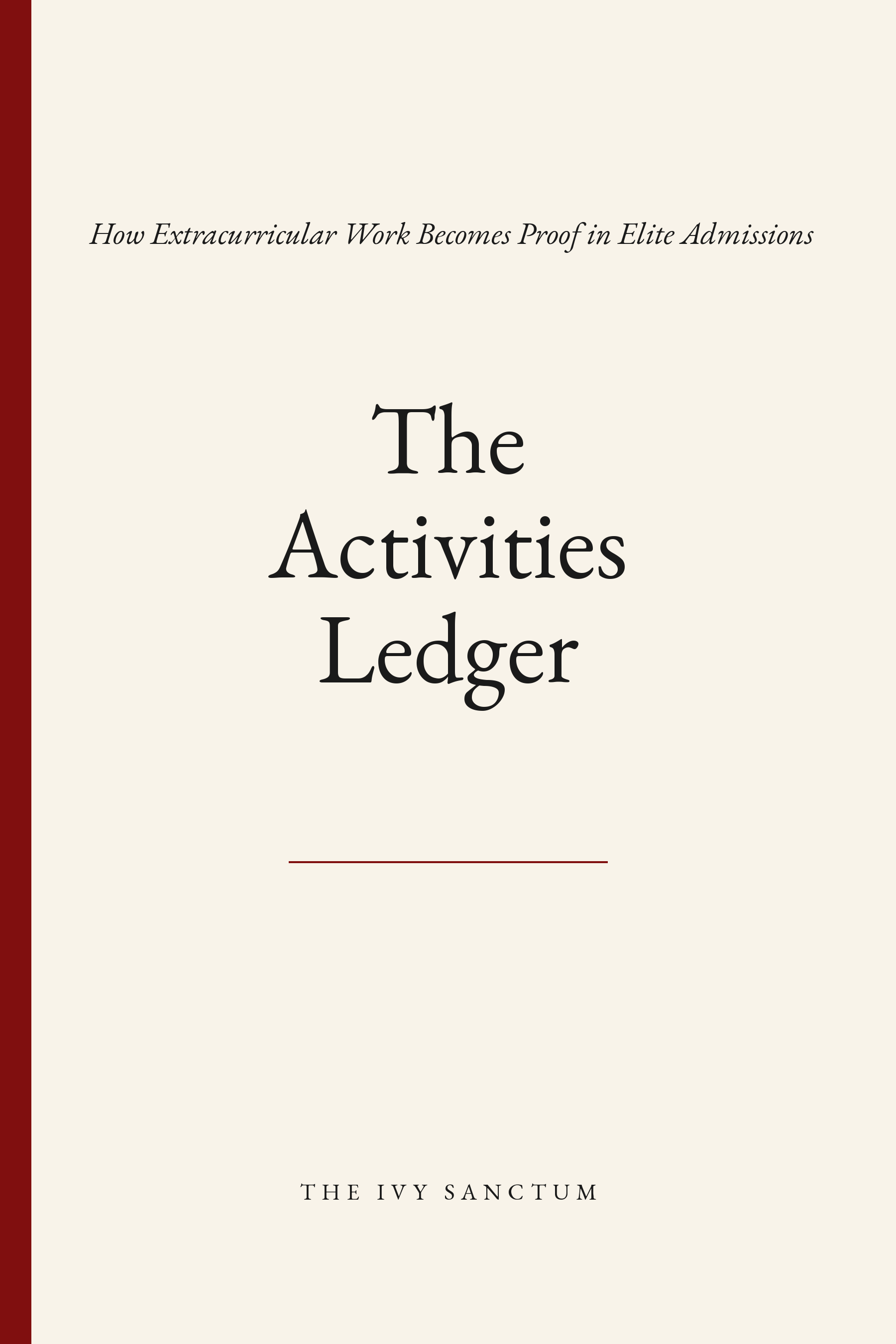 The Activities Ledger